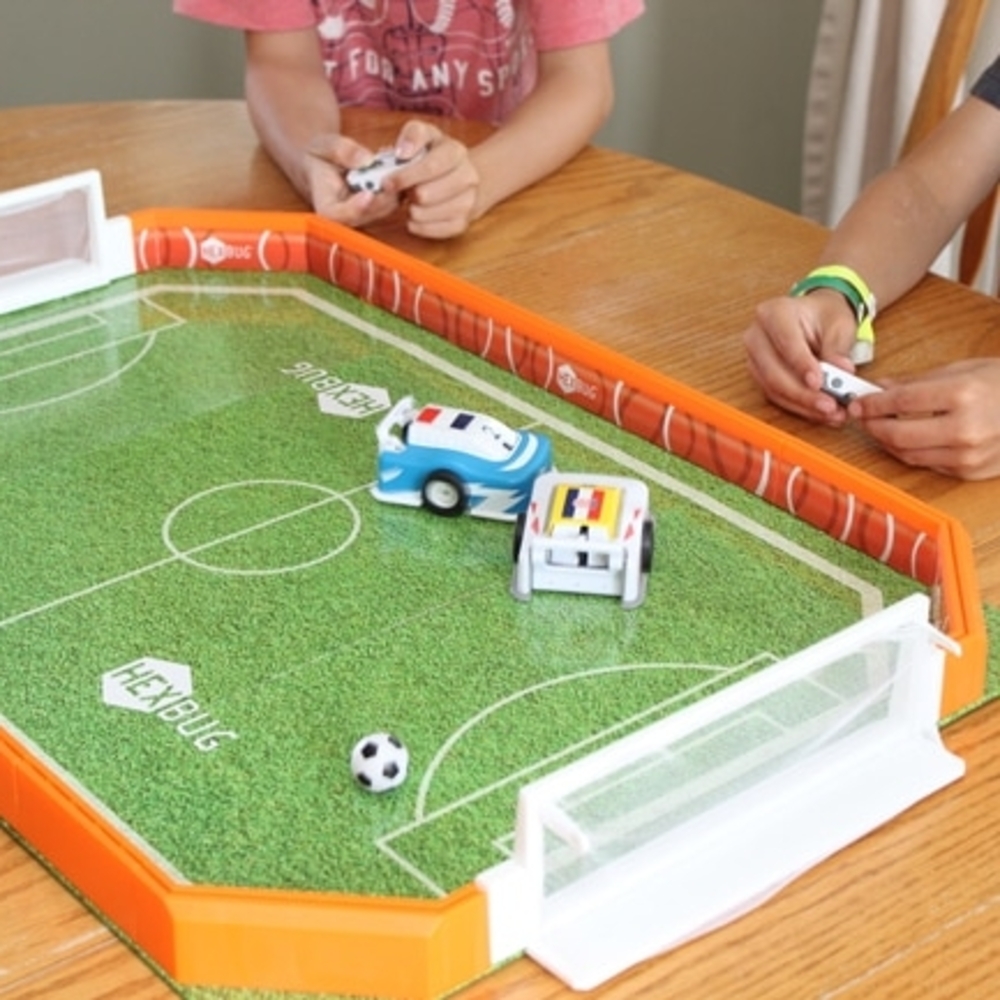 Compact Soccer Goal Set with Orange and White Parts
